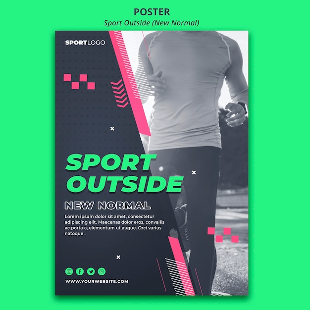 Sport Poza Projektem Plakatu