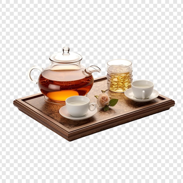 Stół Do Herbaty Wyizolowany Na Przezroczystej Tle