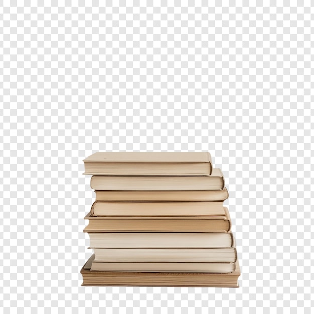 Stos książek beżowych tonów Wiedza Czytanie Badanie literatury