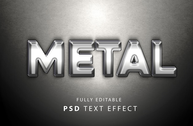 Stylowy Metalowy Efekt Tekstowy Psd