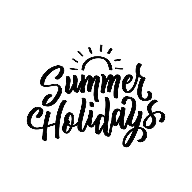 Bezpłatny plik PSD summer lettering illustration isolated