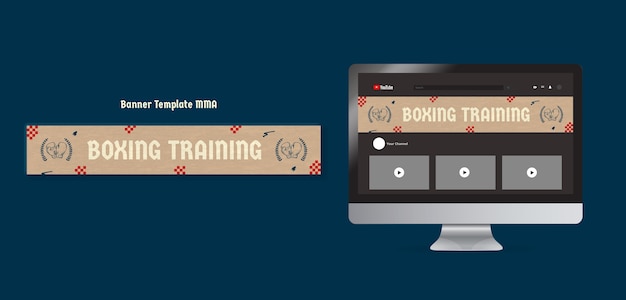 Szablon Banera Youtube Do Walki Mma Box