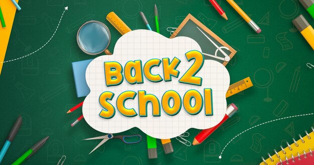 Szablon banerów na Facebooku z elementami edukacyjnymi