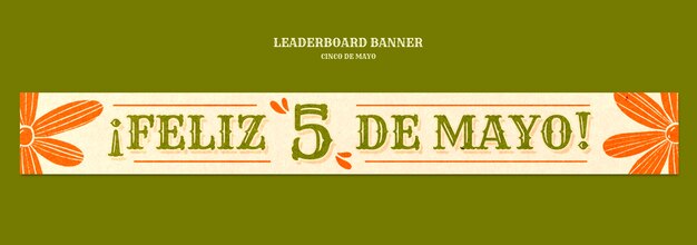 Szablon baneru na święto Cinco de Mayo