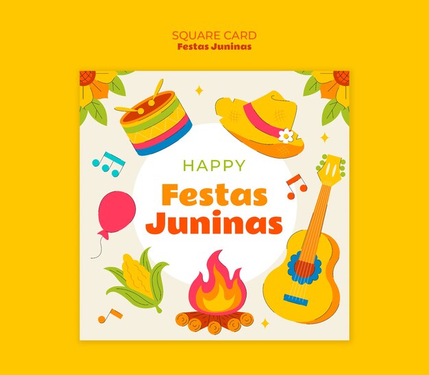 Szablon baneru na święto Festa Junina