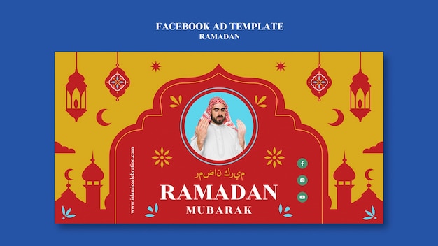 Bezpłatny plik PSD szablon facebook obchodów ramadanu