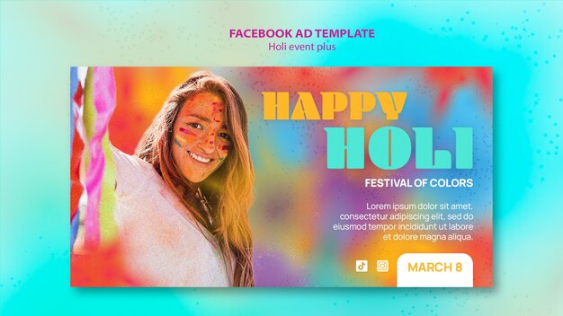 Szablon Facebook Uroczystości Festiwalu Holi