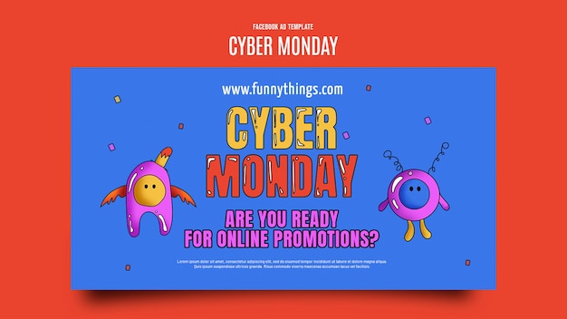 Szablon Facebooka Cyber Monday