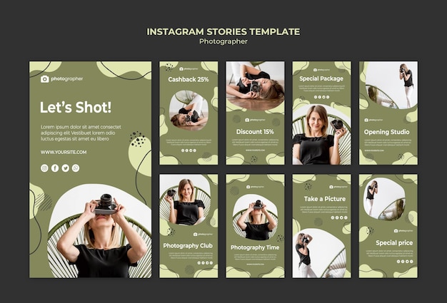 Szablon Historie Instagram Fotograf