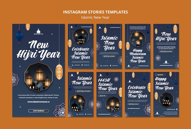 Szablon Historii Islamskiego Nowego Roku Na Instagramie
