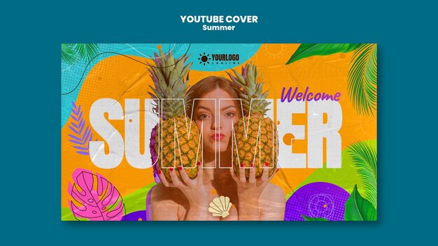 Szablon okładki youtube na sezon letni