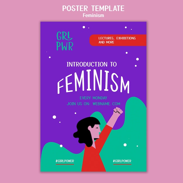 Szablon Plakatu Feminizmu