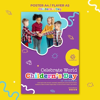 Szablon plakatu na dzień dziecka