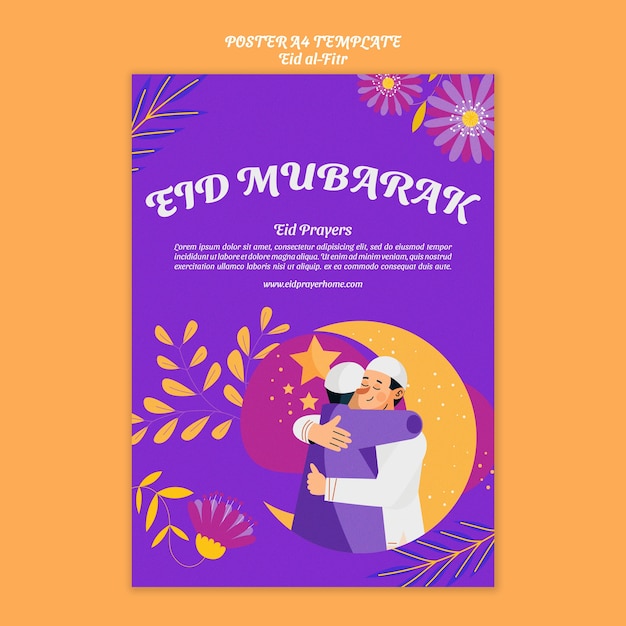 Szablon Plakatu Pionowego Eid-al Fitr