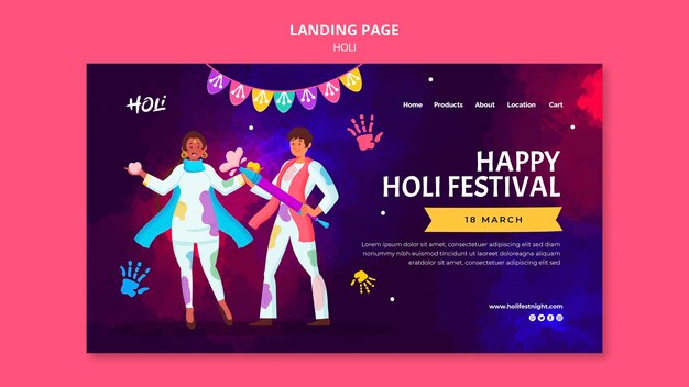 Szablon projektu festiwalu akwareli holi
