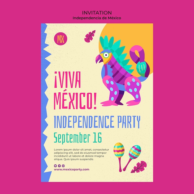 Szablon projektu meksykańskiego dnia niepodległości