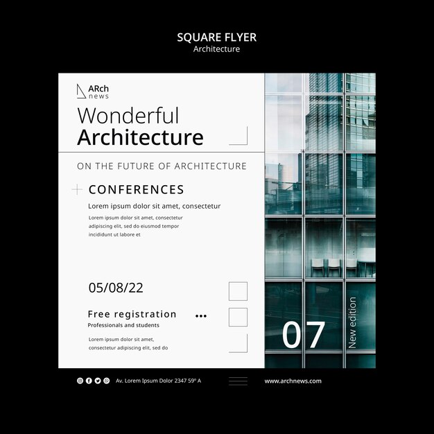 Szablon projektu nowoczesnej architektury