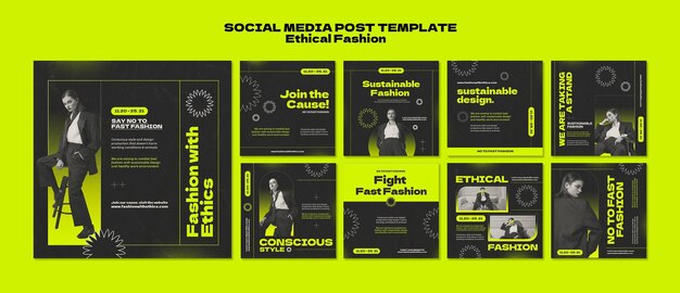 Szablon projektu postów etycznych na instagramie