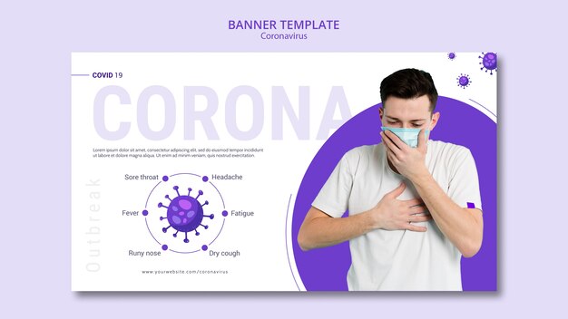 Szablon transparent Coronavirus