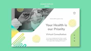 Bezpłatny plik PSD szablon transparent koncepcja zdrowia