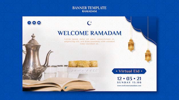 Szablon transparent kreatywnych ramadan