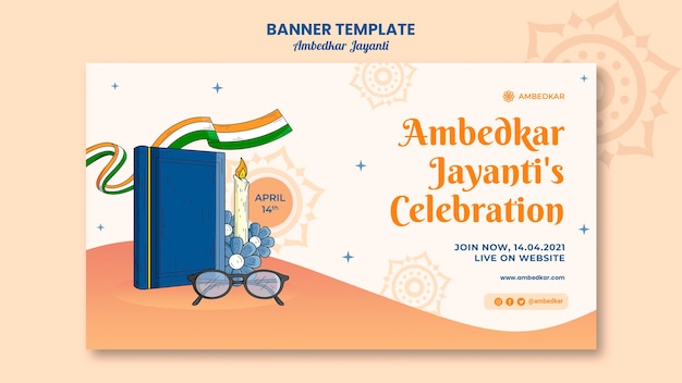 Szablon Transparentu Ambedkar Jayanti