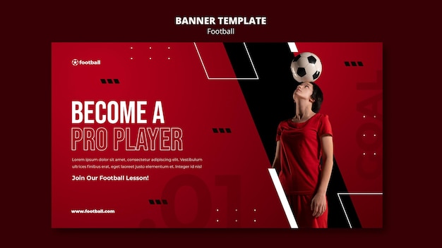 Szablon transparentu kobiecej piłki nożnej