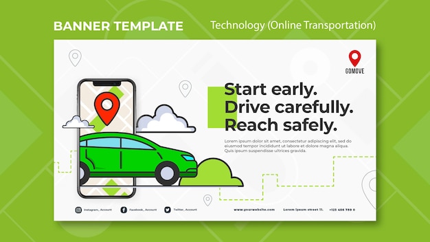 Szablon Transparentu Transportu Online