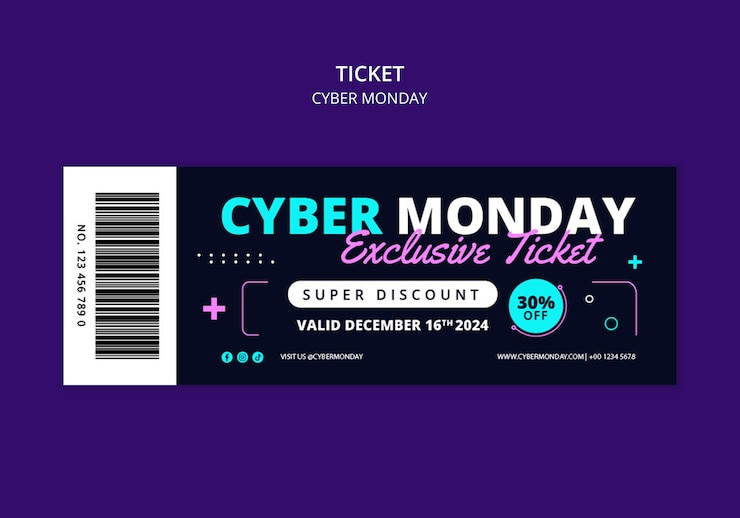 Bezpłatny plik PSD szablon uroczystości cyber monday