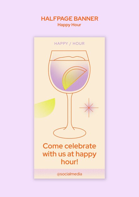 Szablon zniżki Happy Hour