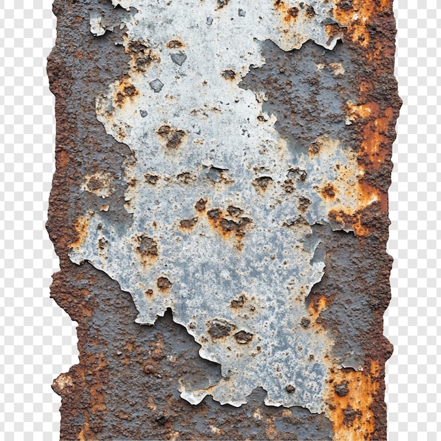 Szczegółowe zbliżenie korodowanej powierzchni metalu