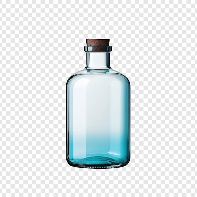 Bezpłatny plik PSD szklana butelka farmaceutyczna izolowana na przezroczystym tle