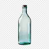 Bezpłatny plik PSD szklana butelka izolowana na przezroczystym tle