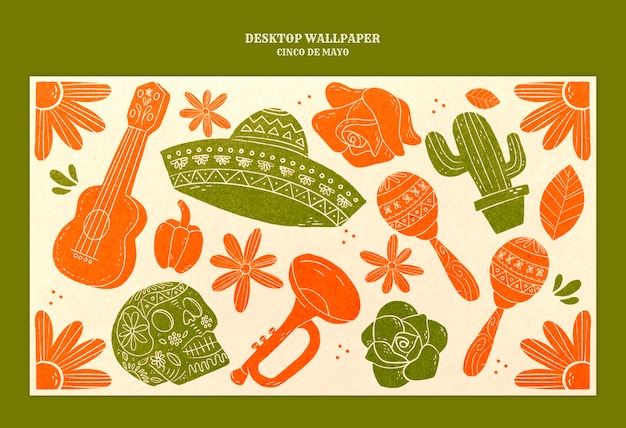 Tapeta do świętowania Cinco de Mayo