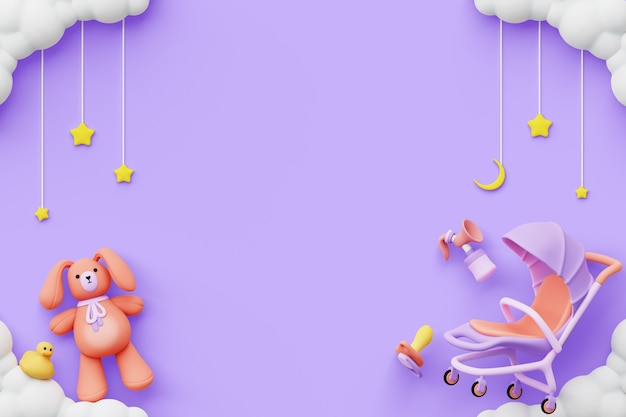 Tło macierzyństwa i baby shower