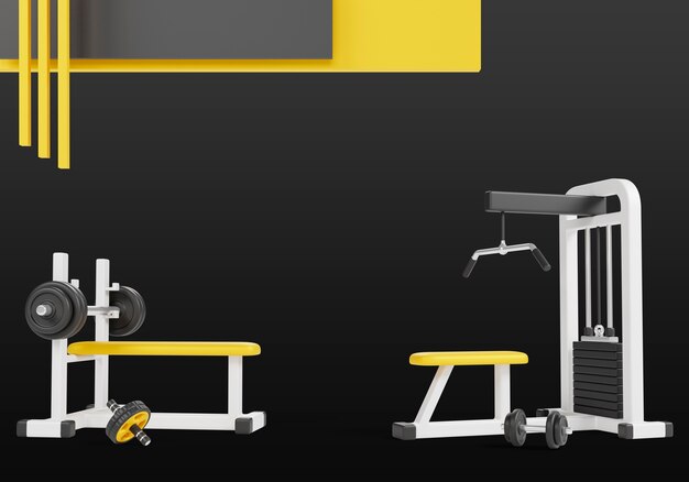 Tło przedmiotów fitness