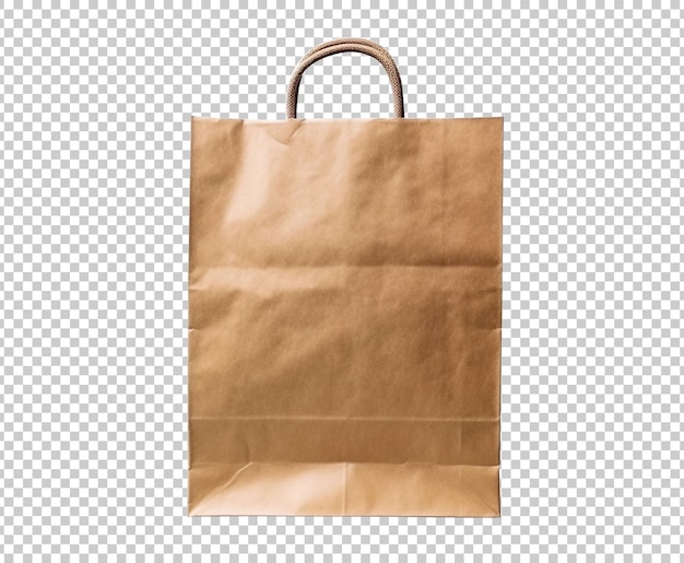 Bezpłatny plik PSD torba na zakupy brązowy papier na białym tle na tle