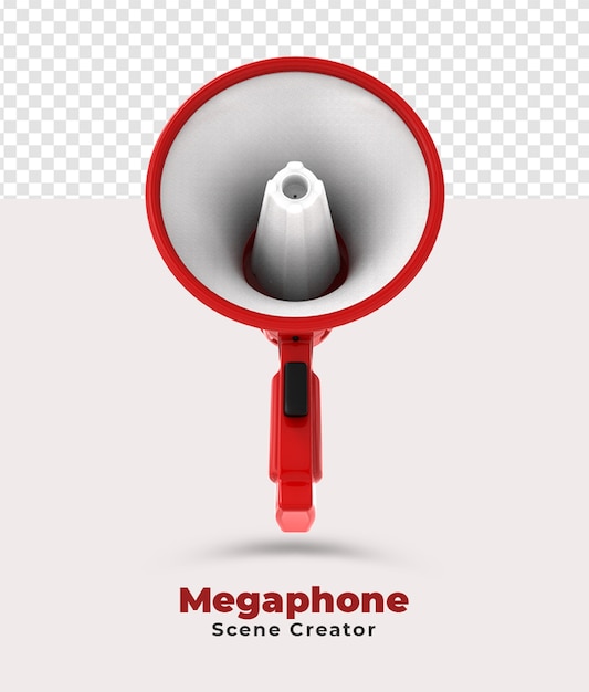 Bezpłatny plik PSD twórca sceny megafonowej