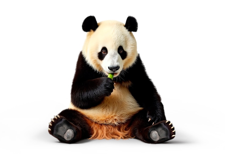 Bezpłatny plik PSD uwielbiany niedźwiedź panda odizolowany