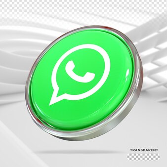 Whatsapp ikona mediów społecznościowych 3d render