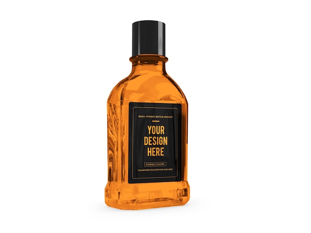Whisky Alkohol 3d Makieta Projekt Na Białym Tle Premium Psd