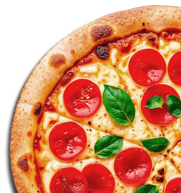 Widok z góry na pizzę