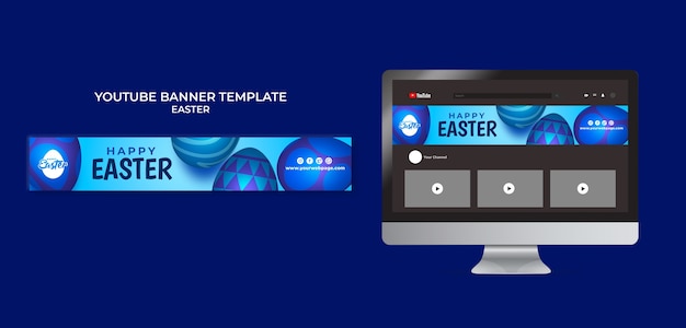 Wielkanocny Szablon Projektu Artystycznego Kanału Youtube