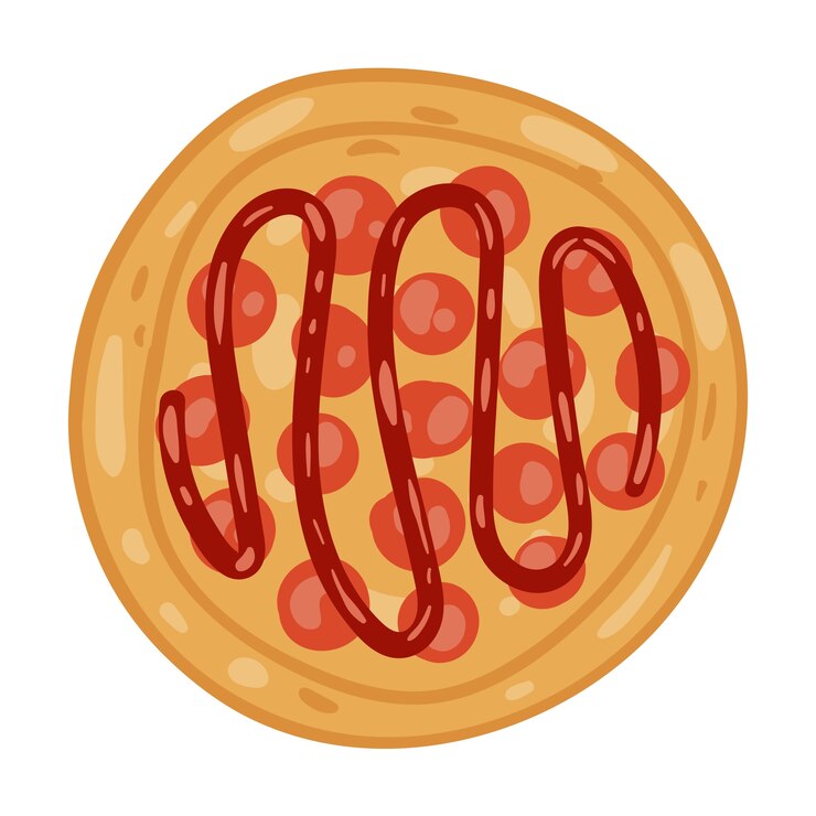 Bezpłatny plik PSD włoska ilustracja jedzenia odizolowana