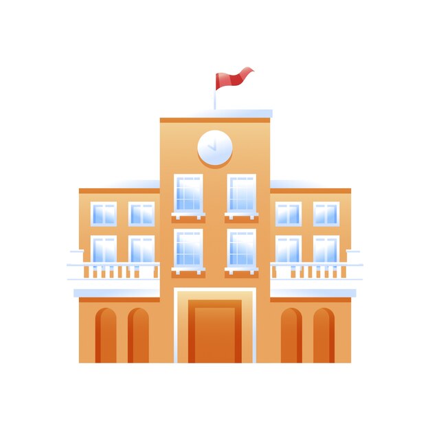 Wygląd budynku szkolnego i architektury