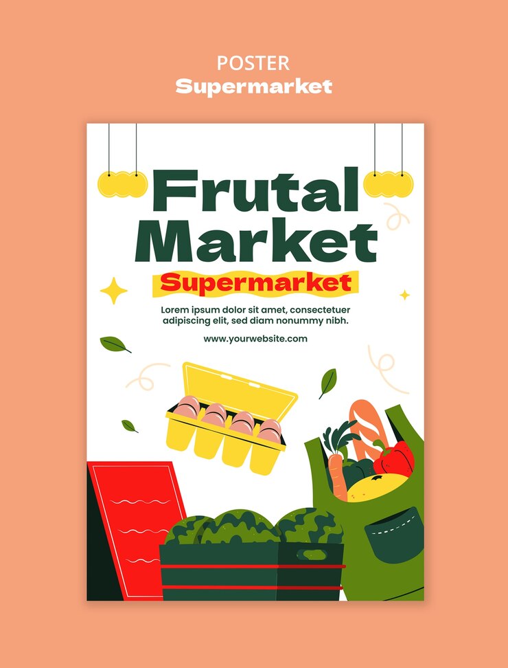 Bezpłatny plik PSD wzorzec produktów supermarketowych