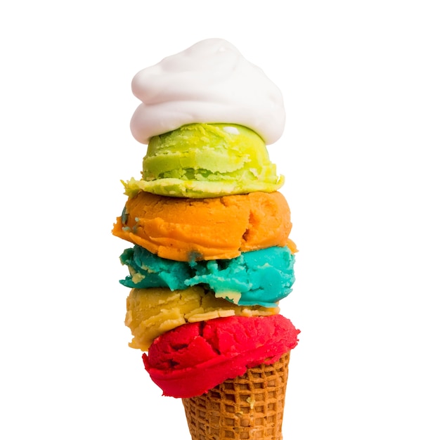 Z bliska na pyszne lody