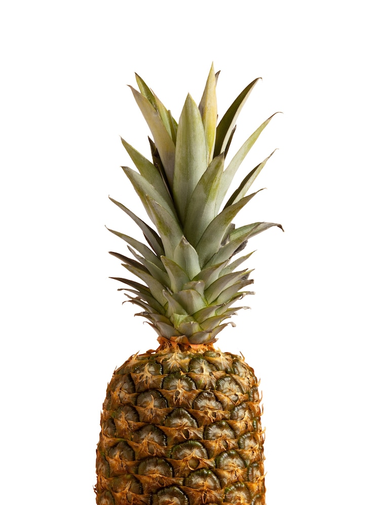 Bezpłatny plik PSD z bliska odizolowany ananas