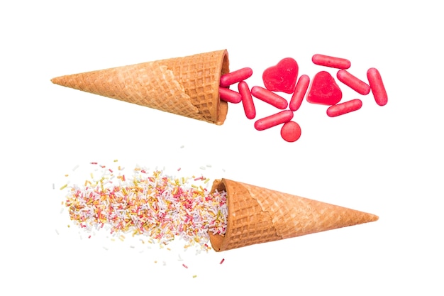 Zamknij się na pyszne lody z polewą