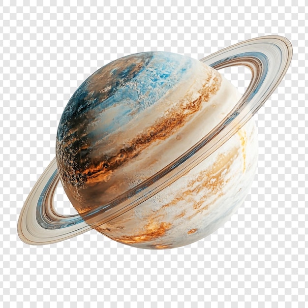 Zdumiewający 3D render pierścieniowej planety, ciała niebieskiego, kosmicznego cudu